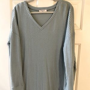 Zenana Waffle Knit Top
